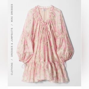 & Other Stories Flounced Mini Dress